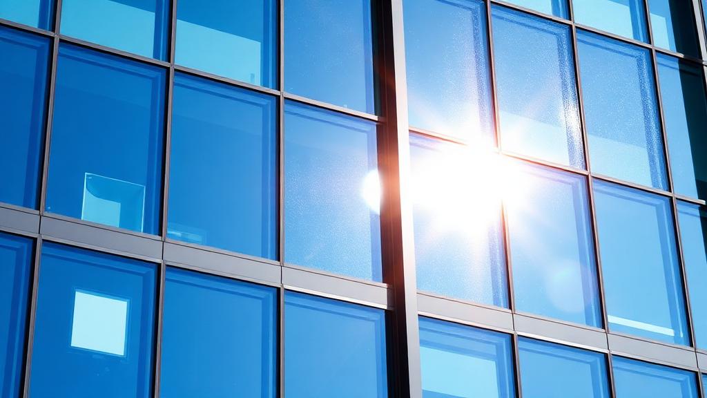 Professionel vinduespudsning af store glasfacader